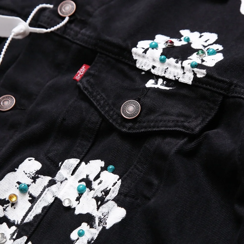 Denim Tears × Levi's Floral Black Denim Jacket - Picture 5 of 8